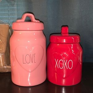 Rae Dunn Valentine’s Day Canisters